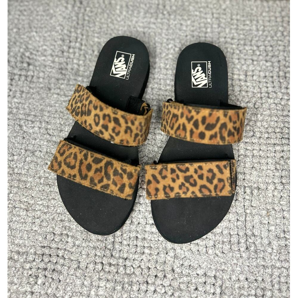 Leopard Print Chunky Platform Vans - image 2
